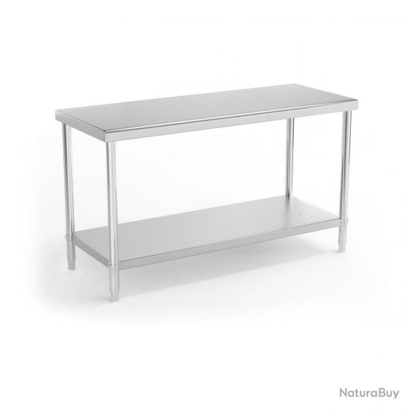 Table de travail cuisine professionnelle acier inox 150 x 60 cm capacit de charge de 230 kg 14_000