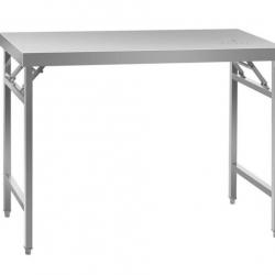 Table de travail cuisine professionnelle acier inox pliable 120 x 60 cm 14_0003706