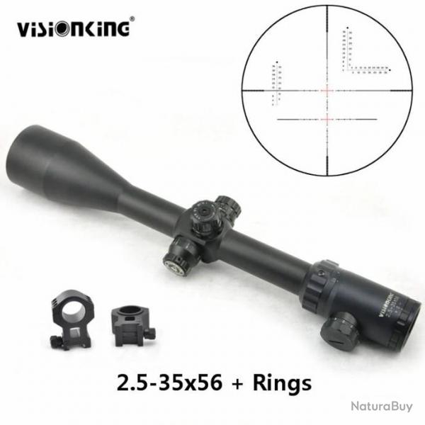 Visionking 2.5-35x56 porte de fusil tanche LIVRAISON GRATUITE !!