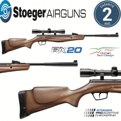 PACK CARABINE STOEGER RX20 DYNAMIC BOIS 4.5MM + LUNETTE STOEGER 4X32