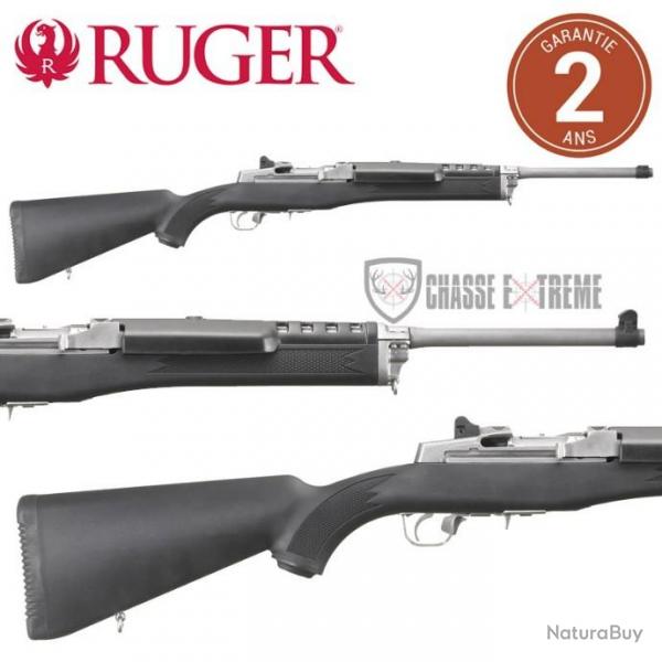 Carabine RUGER MINI-14 RANCH Inox Synthtique Chargeur Amovible calibre 222 Rem