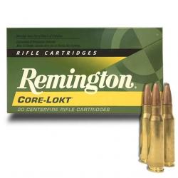 Munitions REMINGTON calibre 308 Win Core-Lokt 150 Pointed Softpoint 150gr - 9.7g x20