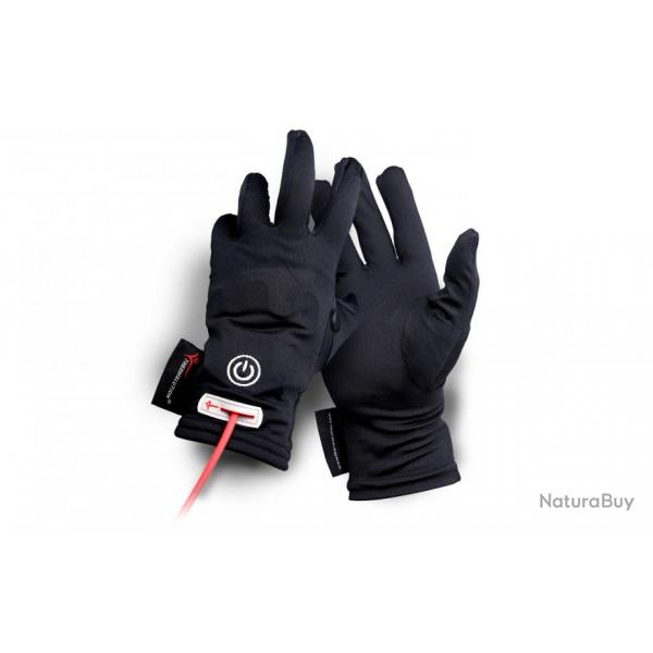 Sous gants chauffants adapts  la pratique de la plonge. Thermalution Sans batterie Noir