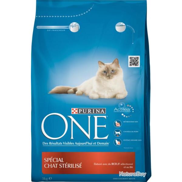 ONE SPECIAL CHAT STERILISED BOEUF ET BLE 3KGS