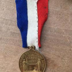 Médaille "Souvenir du Tirage au sort" Classe 1890. N° 83.