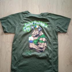 Tee shirt tactique vert saint patrick