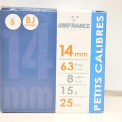 5 boites de Cartouches calibre 14mm Unifrance