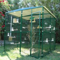 Volière extérieur 2x2x2m volière jardin cage 4m² exotique pigeonnier colombe avis cielterre-commerce