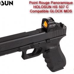 Point Rouge Panoramique HOLOSUN HS507C X2 - Glock MOS