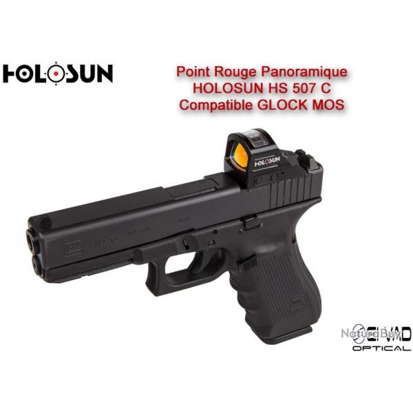 Point Rouge Panoramique HOLOSUN HS507C X2 - Glock MOS
