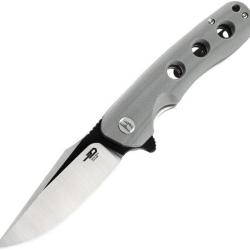 BTKG33C1 Couteau Bestech Knives Arctic Linerlock Gray  G10 Handle D2 Blade Clip