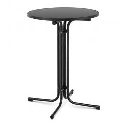 Mange debout table pliable pliant diamètre 80 cm noir 14_0002378