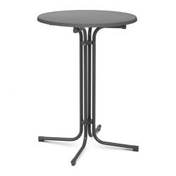 Mange debout table pliable pliant diamètre 80 cm gris 14_0002377