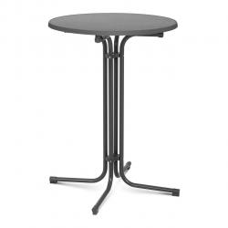 Mange debout table pliable pliant diamètre 80 cm gris 14_0002377