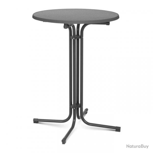 Mange debout table pliable pliant diamtre 80 cm gris 14_0002377