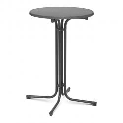 Mange debout table pliable pliant diamètre 70 cm gris 14_0002374