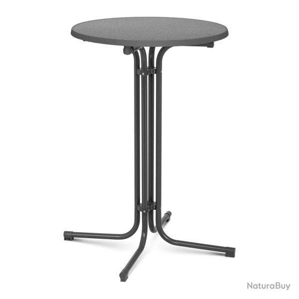 Mange debout table pliable pliant diamtre 70 cm gris 14_0002374