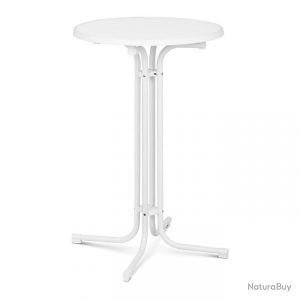 Mange debout table pliable pliant diamtre 70 cm blanc 14_0002373