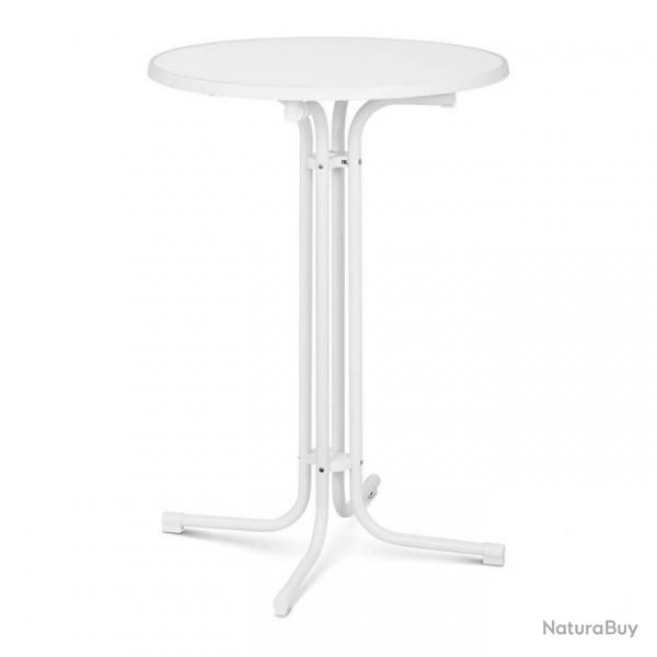 Mange debout table pliable pliant diamtre 80 cm blanc 14_0002376