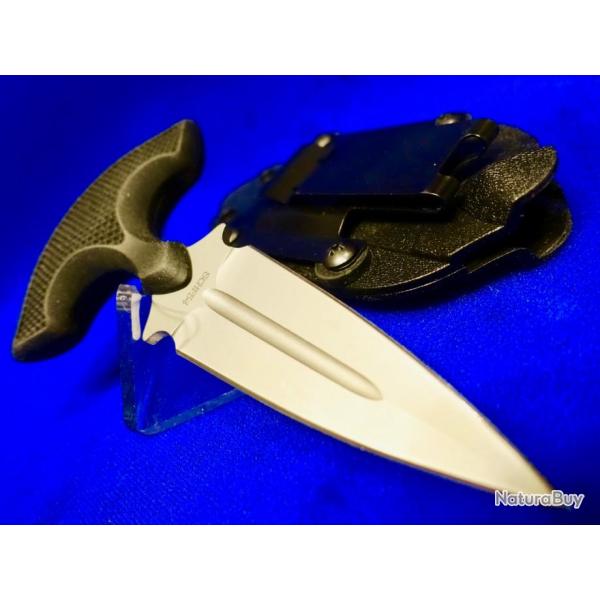 Couteau Allemand "push"  + fourreau KYDEX rigide porte ceinture -MAGNIFIQUE- #2