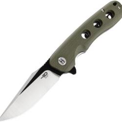 BTKG33B1 Couteau Bestech Knives Arctic Linerlock Green G10 Handle D2 Blade IKBS