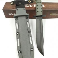 Couteau de combat Ka-Bar Lame en acier au carbone Avec Etui en nylon KA501107N