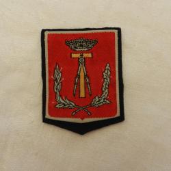 Insigne badge tissu police Belgique  - règle et compas