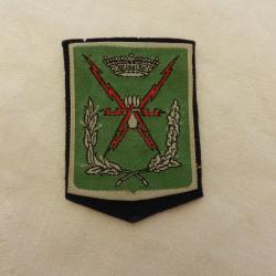 Insigne badge tissu police Belgique  - éclair et couronne