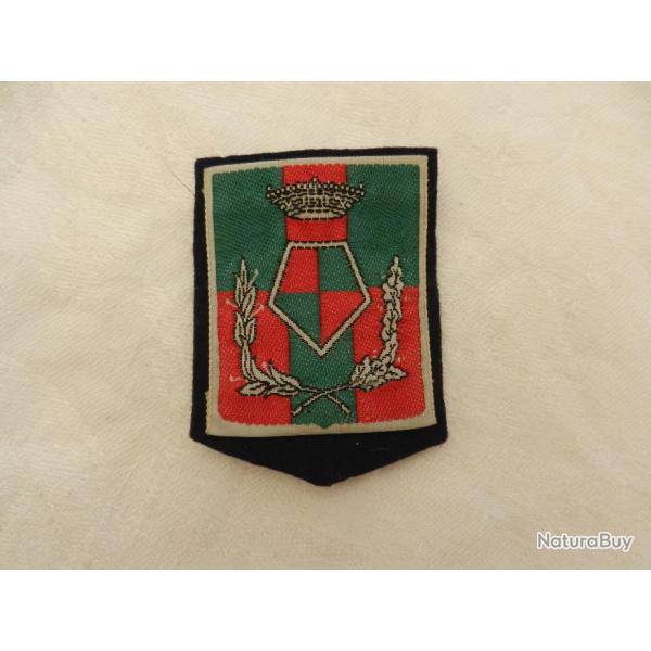Insigne badge tissu police Belgique vert et rouge - couronne
