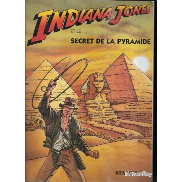 indiana jones et le secret de la pyramide de c.moliterni et g.alessandrini , promotionnel  renault