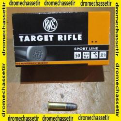 boite de 500 cartouches RWS Target Rifle 22LR, 40 grains