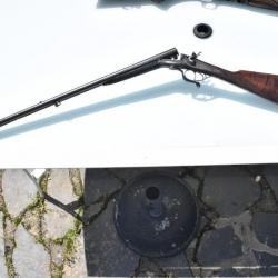Fusil juxtaposé Reynis à Paris canons damas calibre 14mm