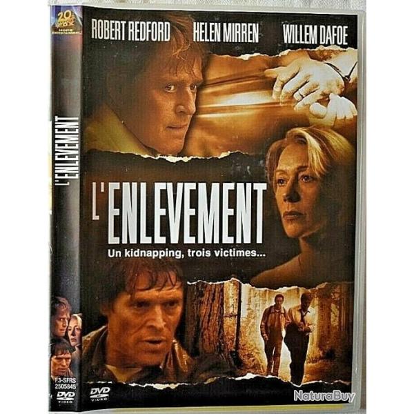 L'enlvement - DVD - Robert Redford, Helen Mirren, Willen Dafoe