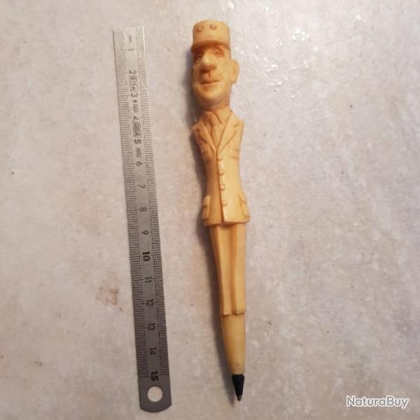 Stylo ancien vintage annes 70 general de gaulle