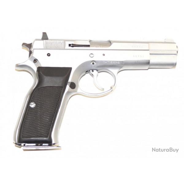 Pistolet Tanfoglio TZ-75 finition nickelage mat calibre 9 para admissible TAR