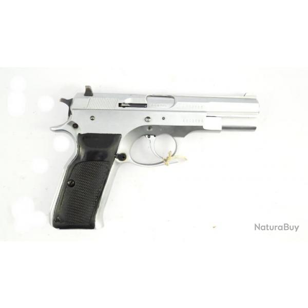 Pistolet Tanfoglio TZ-75 finition nickelage mat calibre 9 para admissible TAR