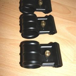 3 CLAMP collier canon pour lampe type Maglite pour REMINGTON BAIKAL 153 / 155 RAPID MOSSBERG etc...