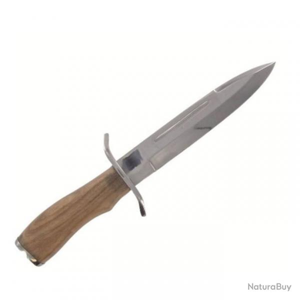 Dague de vnerie Fuzyon avec garde + etui cuir - 18 cm