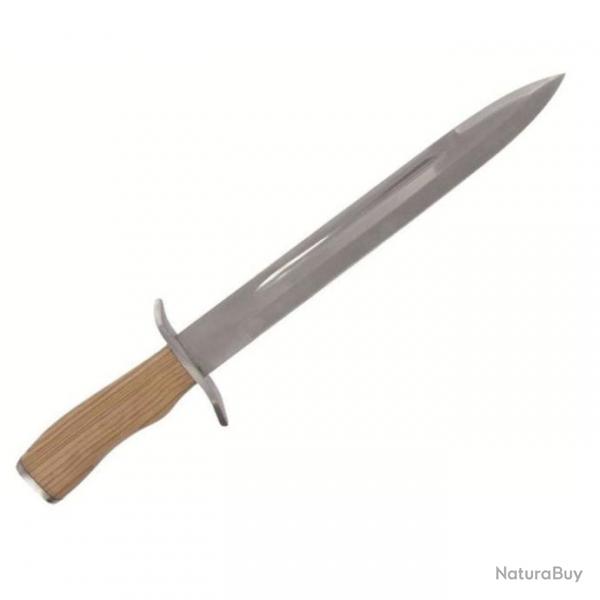 Dague de vnerie Fuzyon avec garde + etui cuir 18 cm - 28,5 cm