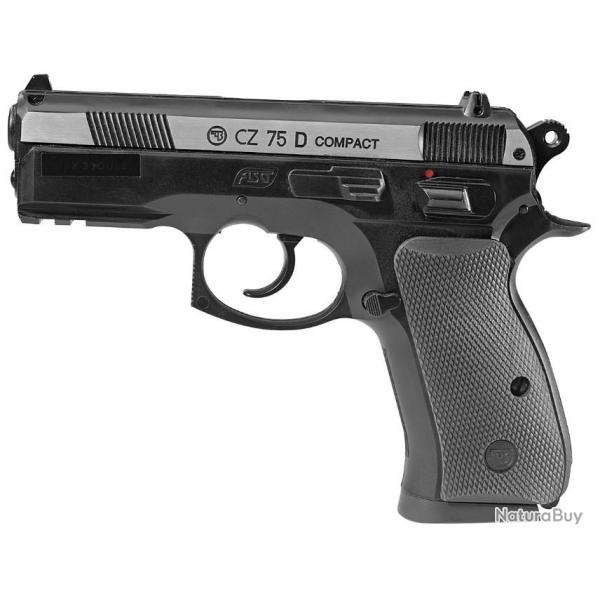 Pistolet ASG Mod CZ 75D Compact Dual Tone Calibre 4,5 mm Billes d'acier