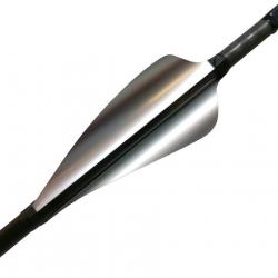 XS-WINGS - Plume 60 mm High Profile GAUCHER (LH) ARGENT MÉTALLIQUE