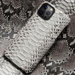 Coque Serpent Python Veritable pour iPhone, Couleur: Ventre Naturel, Smartphone: iPhone 11