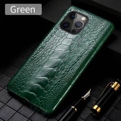 Coque pour iPhone Autruche Veritable, Couleur: Pied Vert, Smartphone: iPhone 11