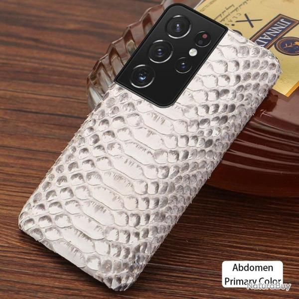 Coque Samsung Serpent Python, Couleur: Ventre Naturel, Smartphone: Galaxy A71 5G 2020