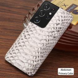 Coque Samsung Serpent Python, Couleur: Ventre Naturel, Smartphone: Galaxy S20