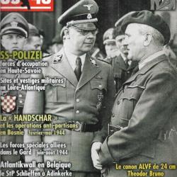 39-45 Magazine 240 ss poliezi haute savoie, la handschar, atlantiquewall , canon bruno, général deve