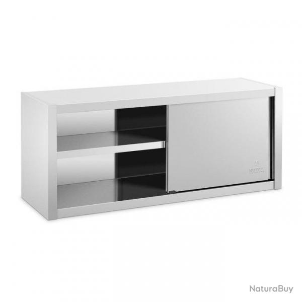 Armoire murale en inox haute de cuisine placard rangement professionnelle - 140 x 45 cm 14_0000466