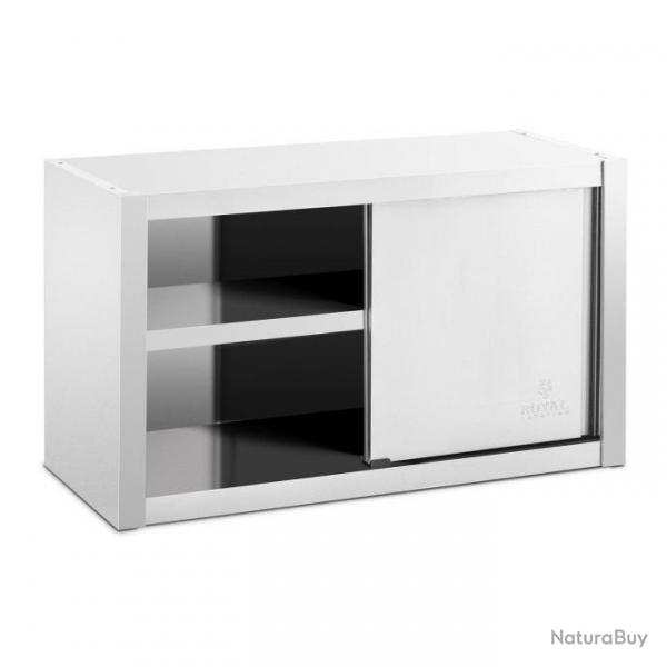 Armoire murale en inox haute de cuisine placard rangement professionnelle - 100 x 45 cm 14_0000463