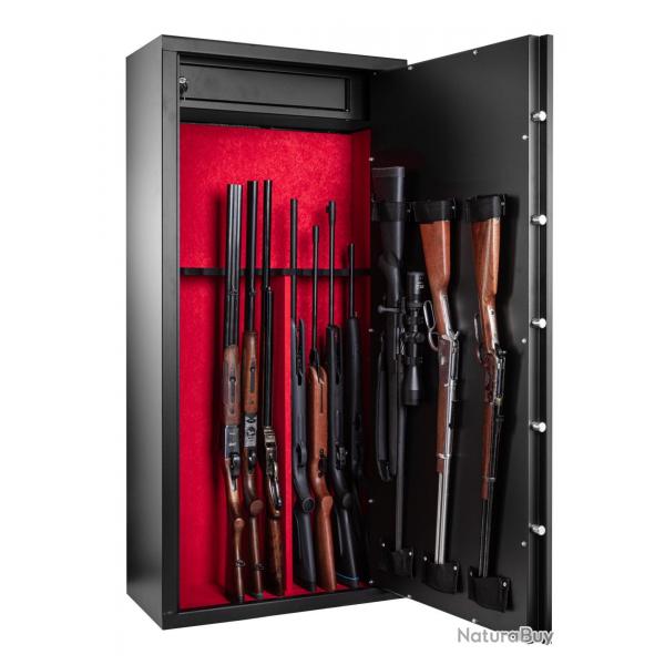Armoire forte Rietti modulable 14 armes / 10 armes + tagres