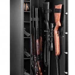 Armoire forte Rietti modulable 9 armes / 6 armes + étagères